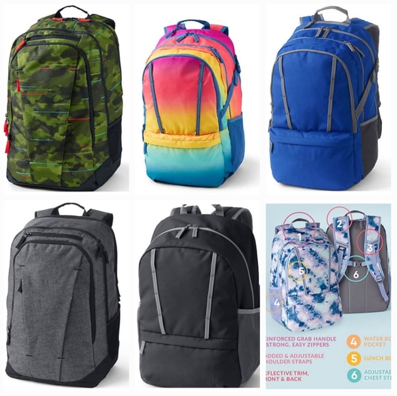 Lands' End Accessories New Lands End Kids Classmate Extra Large